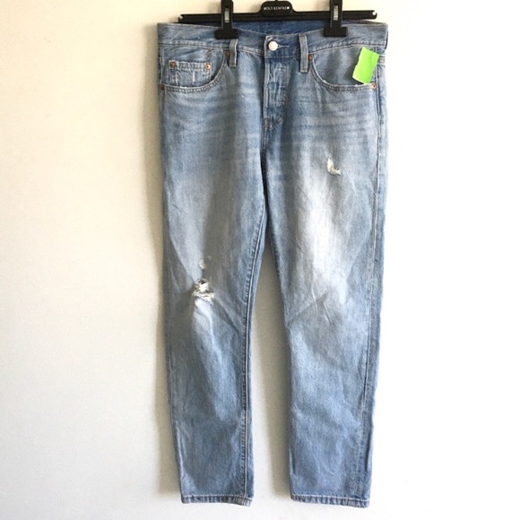 (SOLD) LEVI’s 501 ST Slim Tapered Denim Jeans Blue 28 - Picture 5 of 8